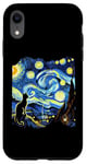 Coque pour iPhone XR Van Gogh Black Cat Starry Night Amoureux des chats