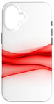 Coque pour iPhone 16 Rouge Art Minimal Abstrait Esthétique