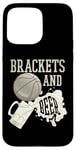 Coque pour iPhone 15 Pro Max Supports de basket-ball universitaire et boisson de tournoi de mars de bière