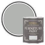 Rust-Oleum Grey Furniture Paint in Satin Finish - Library Grey 750ml