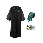 Harry Potter Slytherin Kappe, Slips og Tatovering (Small)