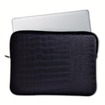 Premium Krokotiilinnahkainen Kannettavan Suojapussi: Iskunkestävä, Vedenpitävä, PU-nahka, Vetoketjulla MacBook Airille 33.02cm