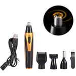 4 en 1 Rechargeable Hommes Nez Oreille Temple Tondeuse Électrique Barbe Sourcils Tondeuse Kit De Rasage 111558