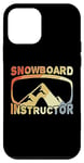 Coque pour iPhone 12 mini Moniteur de snowboard Snowboarder Snowboarding