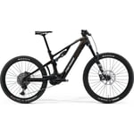 El MTB Merida eOne-Sixty 7000 Guld/Silver X-Long 2024