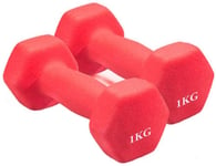 qiuqiu Dumbbells, Non-slip, Hexagonal, for Muscle Building, Strength Building, Weight Loss for Adults and Adolescents-rot