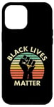 Coque pour iPhone 12 Pro Max Black Lives Matter - Style rétro