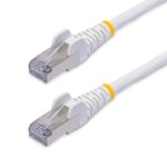 StarTech.com 15m White CAT8 Ethernet Cable, Snagless RJ45, 25G/40G, 2000MHz, 100W PoE++, S/FTP, 26AWG Pure Bare Copper, LSZH