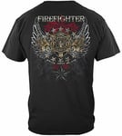 Elite Breed Firefighter Pride Duty Honor Patriotic American USA T Shirt THF2069