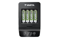 Varta LCD SMART CHARGER+ batteriladdare - + växelströmsadapter - 4 x AA-typ - NiMH - USB