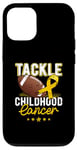 iPhone 12/12 Pro Childhood Tackle Childhood Cancer Awareness Football Gold Case