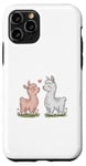 Coque pour iPhone 11 Pro Llama Love Heart Flower Cute Women Kids Men Valentines Day