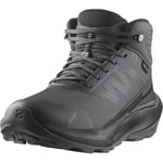 Salomon Elixir Tour Mid Chaussures Imperméables de randonnée pour Femme, Confort Optimal, Déroulé Souple, Imperméabilité, Asphalt, 41 1/3