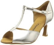 Diamant TANZSCHUHMANUFAKTUR Femme 025-087-013 Chaussure de Danse, Silber, 39 1/3 EU