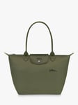 Longchamp Le Pliage Green Recycled Canvas Small Tote Bag