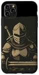 Coque pour iPhone 11 Pro Max Templier sombre amusant pour les amateurs de chevaliers et les fans médiévaux