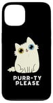 iPhone 13 Purr-ty Please Funny Cat Pun Case