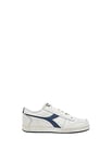 Diadora Mixte Magic Basket Low Icona Chaussure de Gymnastique, White Blue Caspian Sea, 42.5 EU