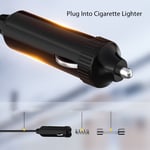 Car Heater ABS PC Plug Into Cigarette Lighter Windshield Defogger Defroster For