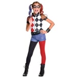 DC Super Hero Girls Childrens/Kids Deluxe Harley Quinn Costume - M