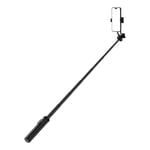 Selfiestick / Teleskopstativ med telefonhållare, 1,3m - svart