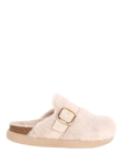 Scholl Ivy Big Buckle Faux Fur Clogs