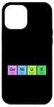 Coque pour iPhone 12 Pro Max GENIUS Tableau périodique Science Cadeau STEM Lab Chimiste Elements