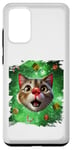 Coque pour Galaxy S20+ Space Cat Renne, Bad Tacky Ugly Christmas