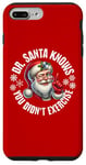 iPhone 7 Plus/8 Plus Funny Christmas Doctor Santa Knows You Didn't Exercise Case