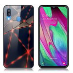 Samsung Fantasy Galaxy A40 kuoret - Teräsvaijeri Hopea/Harmaa