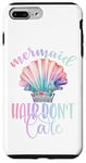 iPhone 7 Plus/8 Plus Black Mermaid Hair Dont Care,Rainbow Mermaid Hair Don't Care Case