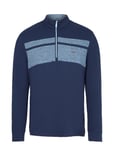 Original Penguin Golf Lightweight 1/4 Zip Heritage Block Pullover Blå