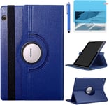 ?Tui Housse Coque Pour Huawei Mediapad T3 9.6 Pouces 2017 (Ags-W09 Ags-L09 Ags-L03) - 360 Degr?S Rotation Full Protection Kickstand Case Cover,Avec Un Stylo,?Cran Film (Deep Blue)