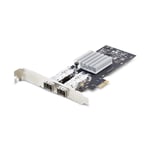 StarTech 2-Port GbE SFP Network Card  PCIe 2.0 x1  Intel I350-AM2 2x 1GbE Controller  1000BASE Copper/Fiber Optic  Dual-Port Gigabit Ethernet NIC 