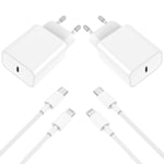 Iphone 14 13 Chargeur Rapide [Mfi Certifié] 2pack 20w Usb C Chargeur Avec Câble Iphone Apple 2m,Type C Adaptateur Secteur Pour Apple Iphone 14 Plus/13 Pro Max/12 Mini/11 Pro/Xr/Xs/Se/8/7/Ip.[W549]