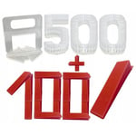 500 clips de 1,5 mm et 100 cales - kit de mise à niveau de carrelage