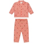 Flöss Molly Pyjamas Berry Gingham | Röd | 116 cm