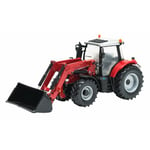 Britains 1:32 Massey Ferguson 6616 Tractor with Front Loader, Farm Set Toy Tractors for Children, Toy Tractor Compatible with all 1:32 Scale Farm Toys, Suitable for Collectors - Kids 3 Years 43082A1