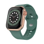 Gäller Apple Watch Apple Silicone Strap Solid Color grön