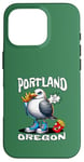 Coque pour iPhone 16 Pro Portland Oregon Seagull French Fries Souvenir drôle