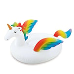 Polygroup Limited 8422259605232 Licorne Gonflable Multicolore 1 Place, Blanc 123 x 100 cm