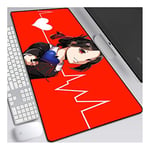 ITBT Confession Girl Anime Extended XXL Mousepad, Speed ​​Gaming Mouse Mat, 800x300mm Large Anime Mousepad with Ant-Slip Rubber Base, 3mm Stitched Edge, for Computer PC, D