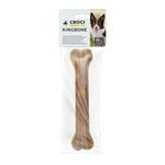 Croci King Bone - Os pour Chiens, collation à mâcher pour Chiens en Peau de Vache Naturelle, bâton Dentaire pour Nettoyer Les Dents, 20 cm - 150 g