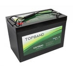 TOPBAND Lithium HEAT PRO - 12V 100AH - 100A BMS - Bluetooth og Varme (TOP-HEAT100150BS)