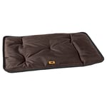 Ferplast Panier pour Chien Chat - Lit Chien Petit Lavable - Matelas Chien - Coussin Chien Chat - Imperméable & Anti-Rayures - Tapis Chien pour Voitures, Niches - Jolly, 65 x 48 CM, Marron