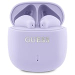 Guess TWS In-Ear Hörlurar Bluetooth Printed Classic Logo - Lila