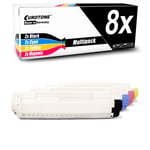 8x Eurotone Cartridge XXL for OKI MC-862-DN MC-862-CDTN MC-861-DN MC-861-CDTN