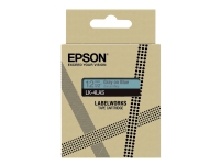 Epson LabelWorks LK-4LAS - Grått på blått - Rulle (1,2 cm x 8 m) 1 kassett(er) hängande låda - bandpatron - för LabelWorks LW-C410, LW-C610