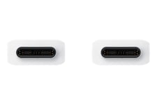 Samsung EP-DX310 Câble de Données pour le Chargement, USB Type-C vers USB Type-C (5A, 1,8 m), Blanc