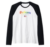 Port Arthur Gothic Design Lgbtqai+ rainbow Version Raglan Baseball Tee